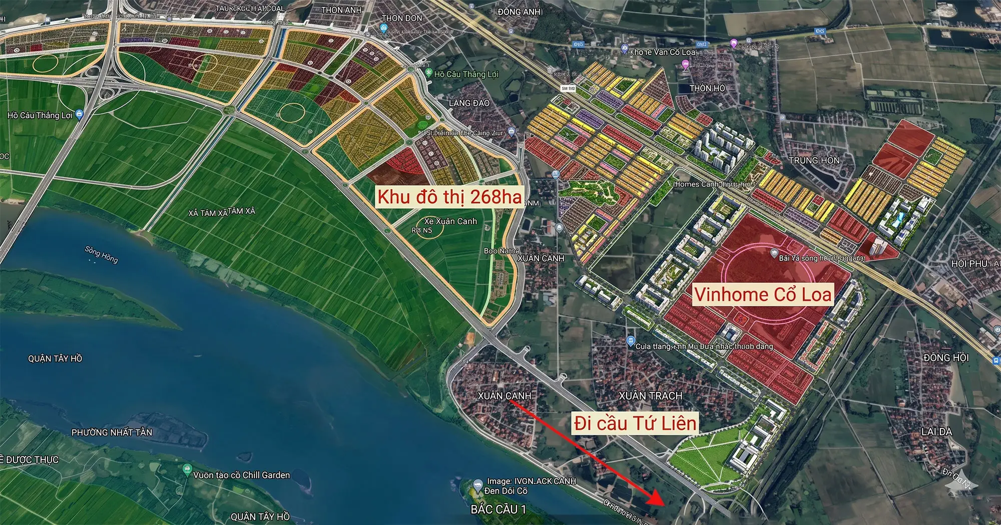 Vị trí Vinhomes Tàm Xá